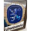 Image 5 : VINTAGE WOOD-FRAMED LÖWENBRÄU BEER MIRROR AND LION BOOKENDS