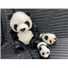 Image 1 : SET OF PANDA BEAR STUFFED ANIMALS