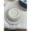 Image 8 : COLLECTION OF VINTAGE ROYAL CHINA CURRIER & IVES BLUE AND WHITE DINNERWARE