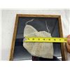 Image 12 : ANTIQUE FRAMED CHILD'S BONNET MADE OF FINE HAND-EMBROIDERED NET LACE