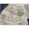 Image 4 : ANTIQUE FRAMED CHILD'S BONNET MADE OF FINE HAND-EMBROIDERED NET LACE