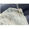 Image 6 : ANTIQUE FRAMED CHILD'S BONNET MADE OF FINE HAND-EMBROIDERED NET LACE