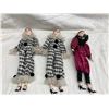 Image 1 : VINTAGE SUN DIAMOND PIERROT PORCELAIN DOLLS