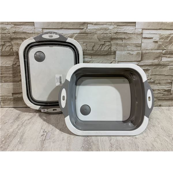 Lot of 2 Collapsible Sink Wash Station
