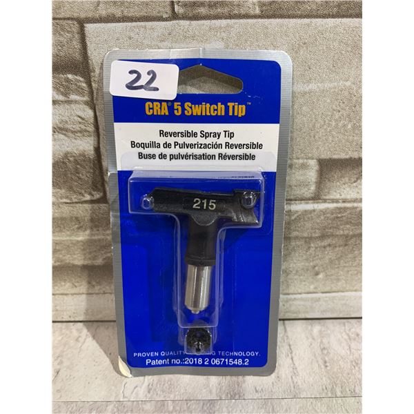 CRA 5 Switch Tip Reversible Spray Tip