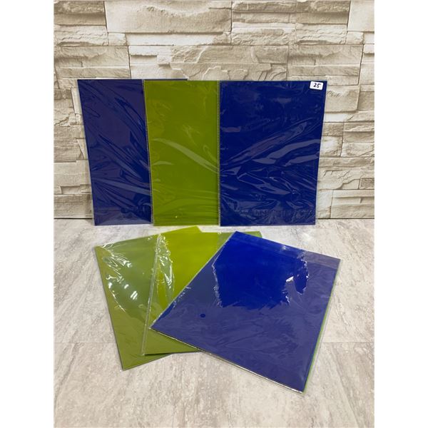 Lot of 6 Colour Correction Light Gel Filter Sheets 8 Per Pack
