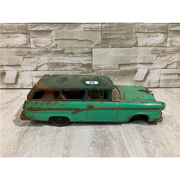 Tin Vintage Ford 1950s Station Wagon By Bandai In Japan