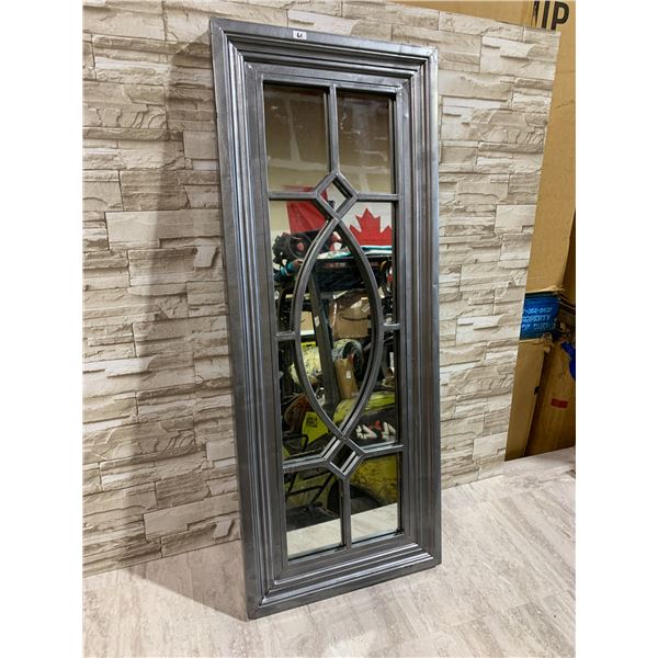 Decorative Grey Wall Mirror 44.5in x 18in