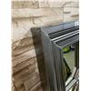 Image 2 : Decorative Grey Wall Mirror 44.5in x 18in