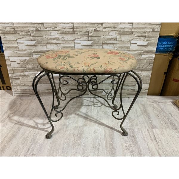 Decorative Floral Cushion Stool