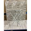 Image 2 : Metal Round Folding Table 27.5Inches