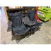 Image 1 : Two Seater Black Camping Chair