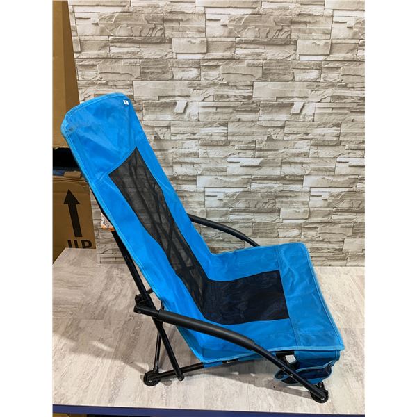One Seater Blue Camping Chair