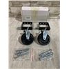 Image 1 : 4 Inch Spring Loaded Heave Duty Gate Wheel 2 Pack