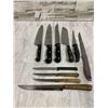 Image 1 : Lot of 10 Assorted Kitchen Knives - Japanese & US Quality