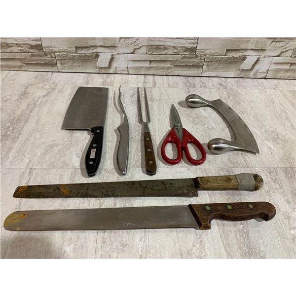 Lot of 7 Knife Fork And  Scissor