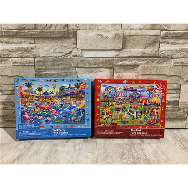 Lot of 2 Search And Find Puzzles 100Pcs Each