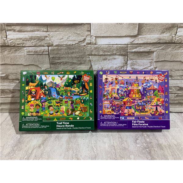 Lot of 2 Search And Find Puzzles 100Pcs Each