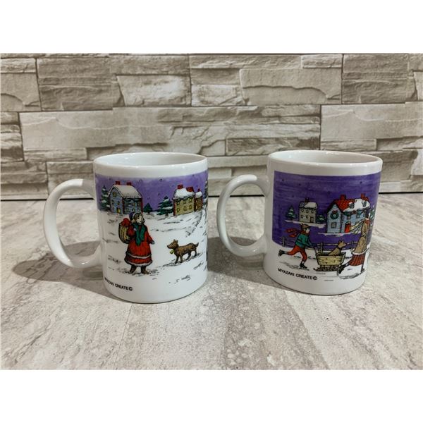 Lot of 2 Christmas Coffee Mugs