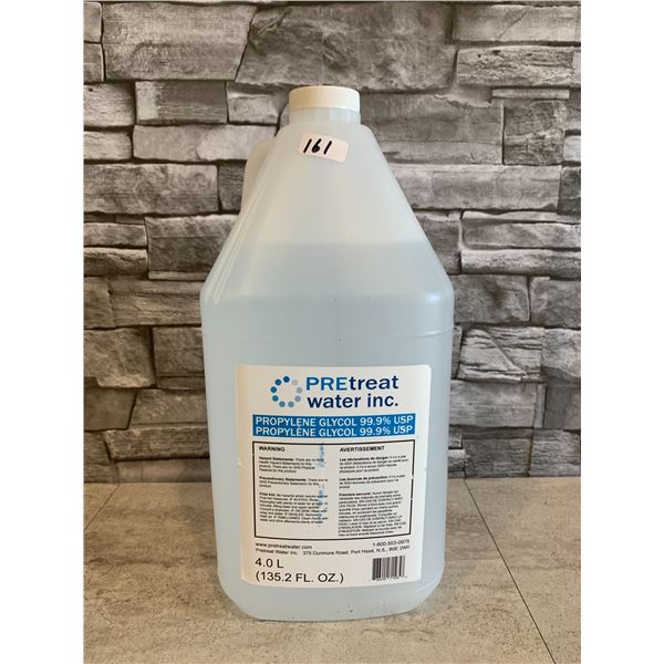 Pretreat Water Inc Propylene Glycol 99.9% USP 4L Bottle