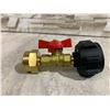 Image 3 : Propane Refill Elbow Adapter With Control Valve