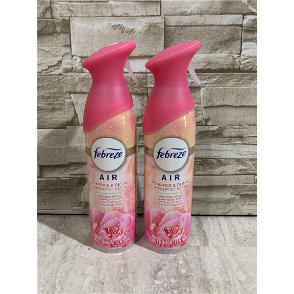 Lot of 2 Febreeze Air Romance & Desire 250g Bottle