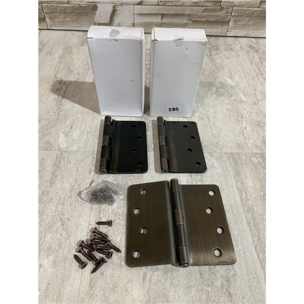Lot of 6 Oil Rubbed Bronze Finish Door Hinges