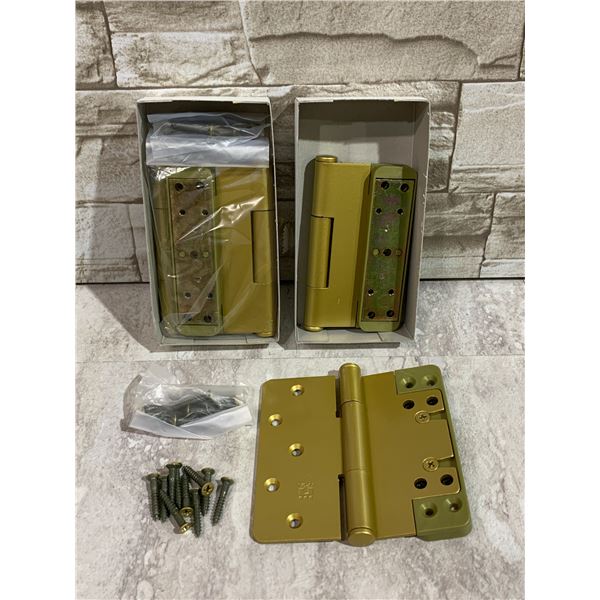 Lot of 4 Soss Full Mortise Steel Spring Hinges