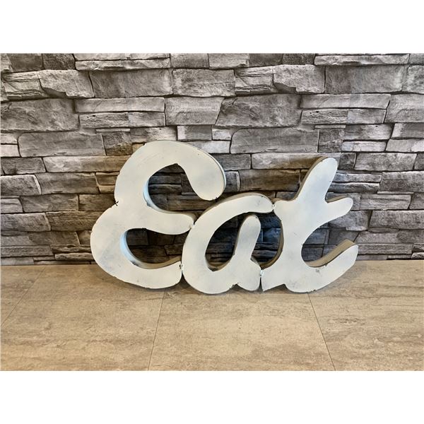 Eat Metal 3D Sign