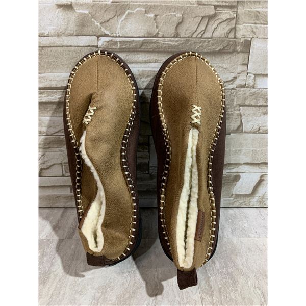Men's Micro Suede Slippers - Tan Color - Size 9