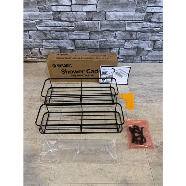2 Pack of Black Shower Caddy's
