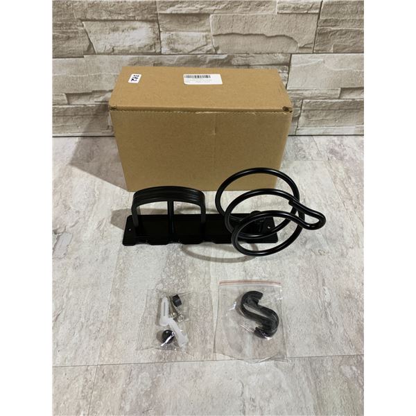Hairdryer Bathroom Storage Holder w 3 Hooks