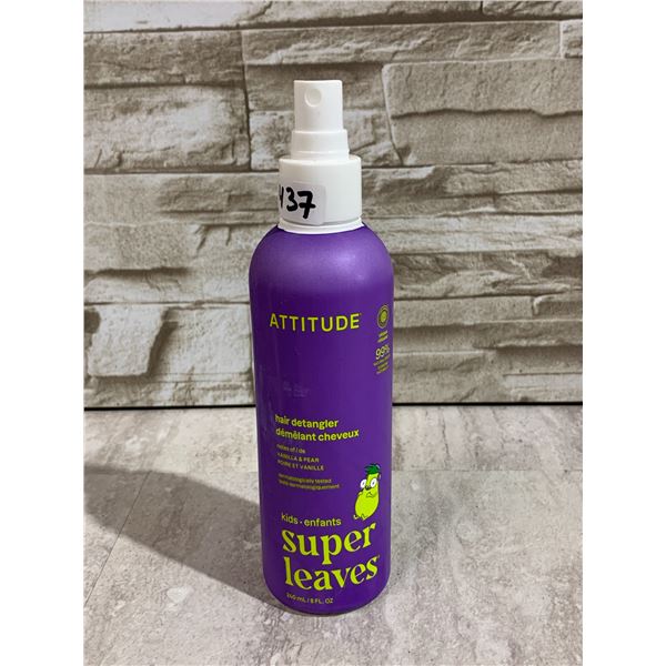 Attitude Super Leaves - Kids Hair Detangler - Vanilla & Pear