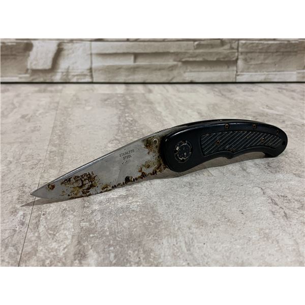 Fairly Dirty Black Folding Knife