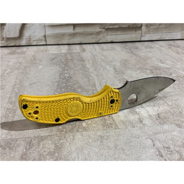 Spyerco Native 5 Salt - LC200N Yellow