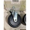 Image 4 : 4 Inch Spring Loaded Gate Caster - Heavy Duty Gate Wheel w/ Universal Mounting Plate