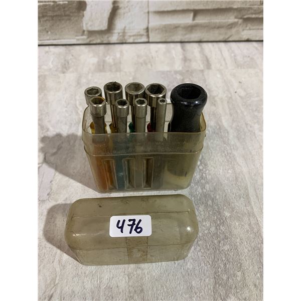 Vintage Nut Driver Set w/ Handle SAE Sizes
