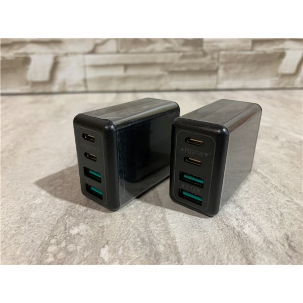 Pack of 2 4 Port Wall Charger Black2 Pack of Organic Vapor Cartridge