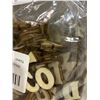 Image 2 : Small Wooden Alphabet Letters 200 Pcs