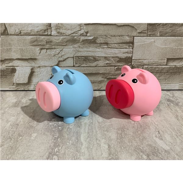 2 Pack Piggy Bank Pig