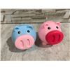 Image 3 : 2 Pack Piggy Bank Pig