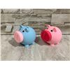 Image 1 : 2 Pack Piggy Bank Pig