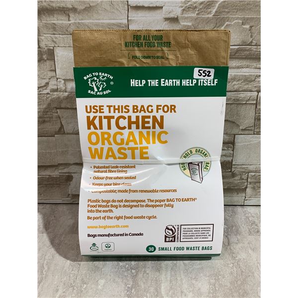 Kitchen Organic Wate Bags Small 30 Pack