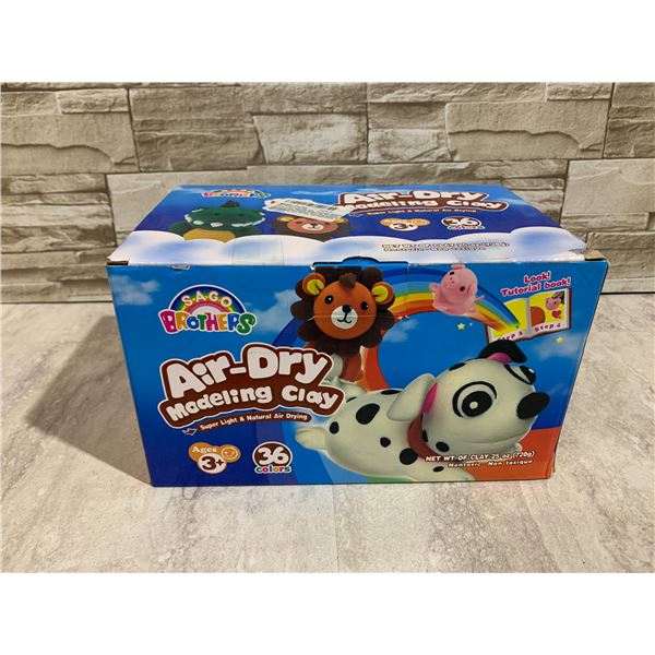 Sago Brothers Air Dry Modeling Clay 36 Colours Ages 3+