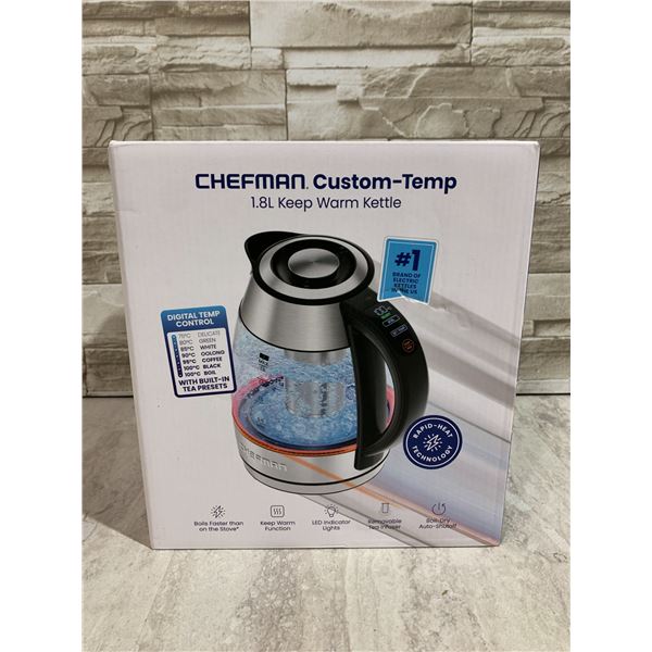 Chefman Custom -Temp Keep Warm Function and Removeable Tea Infuser