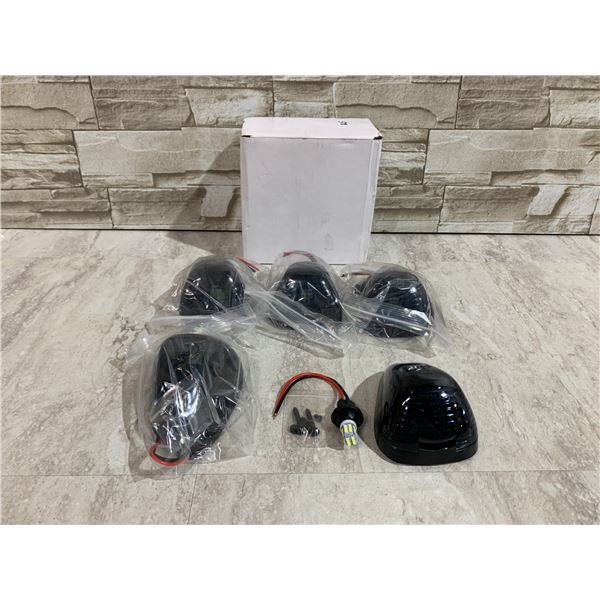 Cab Roof Marker Lights Smoked Lens 5 Pcs