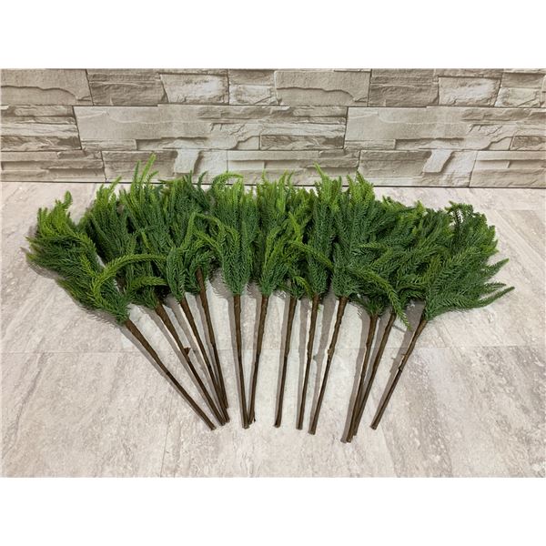 12 Pieces - 18 Inch Norfolk Pine Branches - Home Décor
