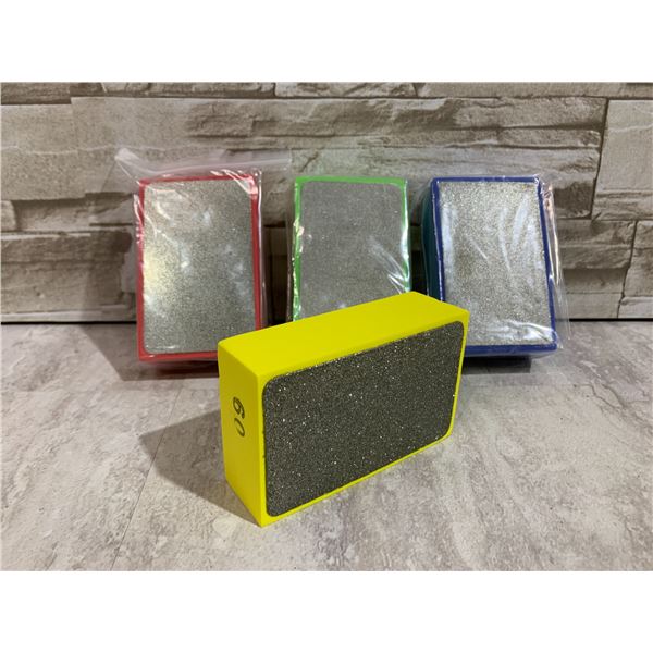 4 Pack of Assorted Grit Sanding Sponges