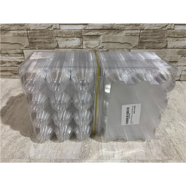 100 Pack Plastic Egg Cartons