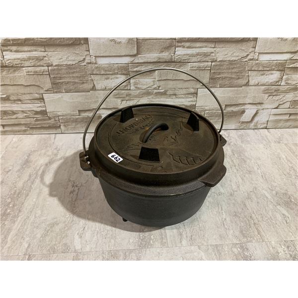 Overmont Camp Cast Iron Dutch Oven with Lid